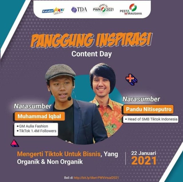 Hari Pertama Pesta Wirausaha, Kupas Tuntas Brand dan Content Creator