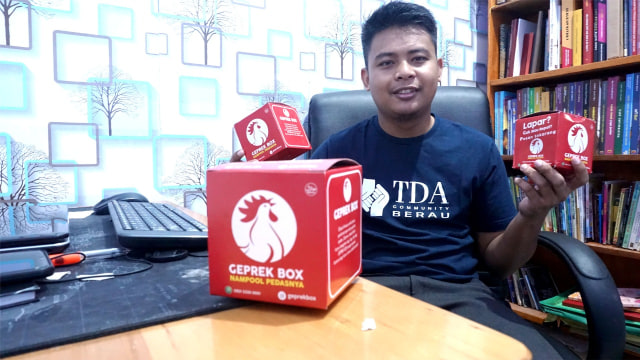 Minim Pesaing, Muhammad Rizki Jadi Pengusaha Ayam Geprek Kekinian di Berau