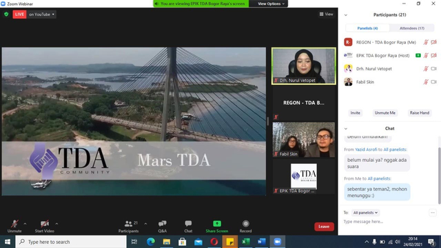 TDA Bogor Raya Setiap Rabu Selenggarakan Webinar Gratis melalui Zoom Meeting dan Youtube