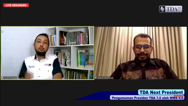 Pidato Perdana Presiden TDA 7.0 Tekankan Perekonomian Bangkit Bersama