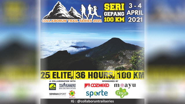 Even CollaboRun Trail Series Gepang 100K, Kolaborasi TDA Runners Dengan Detrac