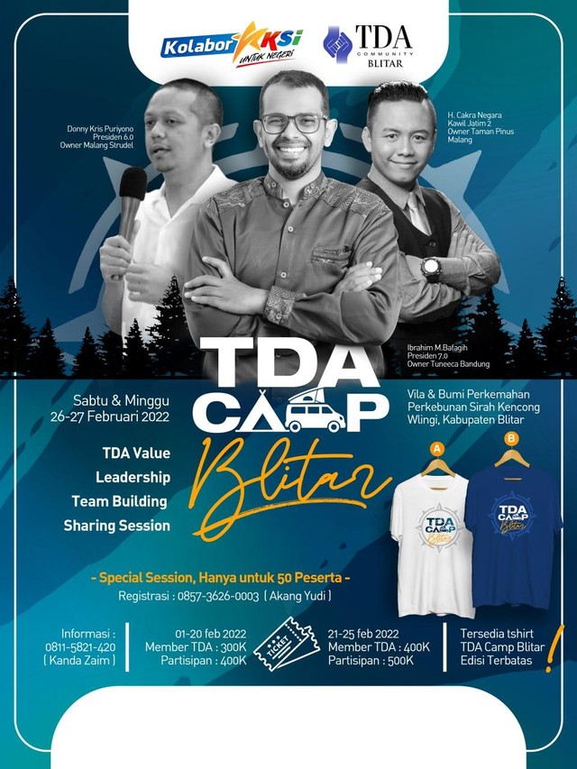 TDA Blitar Buka Pendaftaran TDA Camp, Satu Camp Sejuta Inspirasi