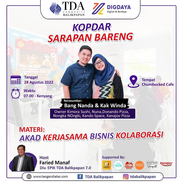 TDA Balikpapan Gelar Kopdar Demi Tingkatkan Kolaborasi Bisnis