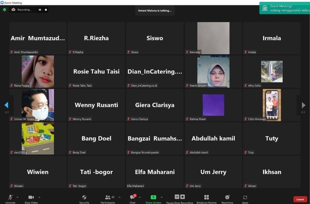TDA Depok Helat Ngobrol Cerdas secara Online