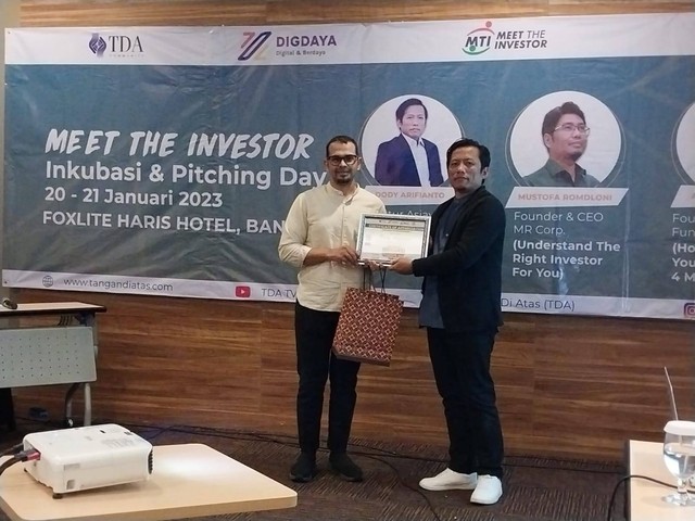 Inkubasi & Pitching Meet The Investor Komunitas TDA