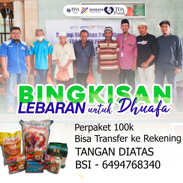 Berbagi di Bulan Ramadhan Komunitas TDA Medan Kumpulkan Donasi Untuk Masyarakat