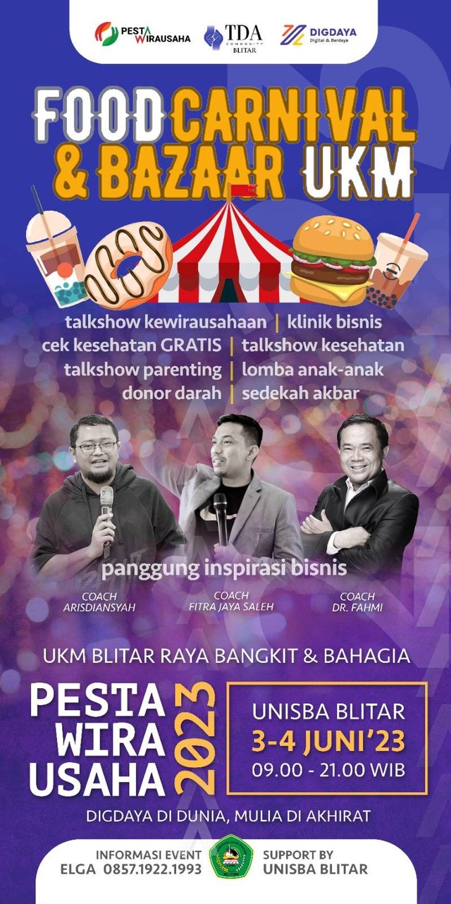 Komunitas TDA Blitar Akan Langsungkan Pesta Wirausaha