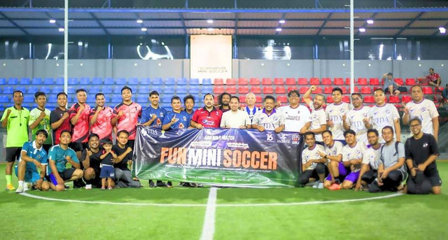 Jalin Kolaborasi, TDA Surabaya Gelar Laga Persahabatan dengan Hipmi Surabaya