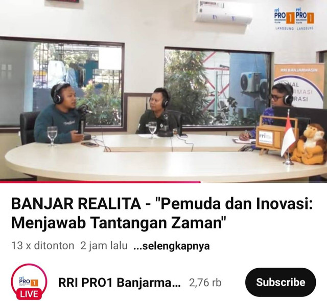 TDA Banjarmasin Selenggarakan Diskusi Publik tentang Pemuda dan Inovasi