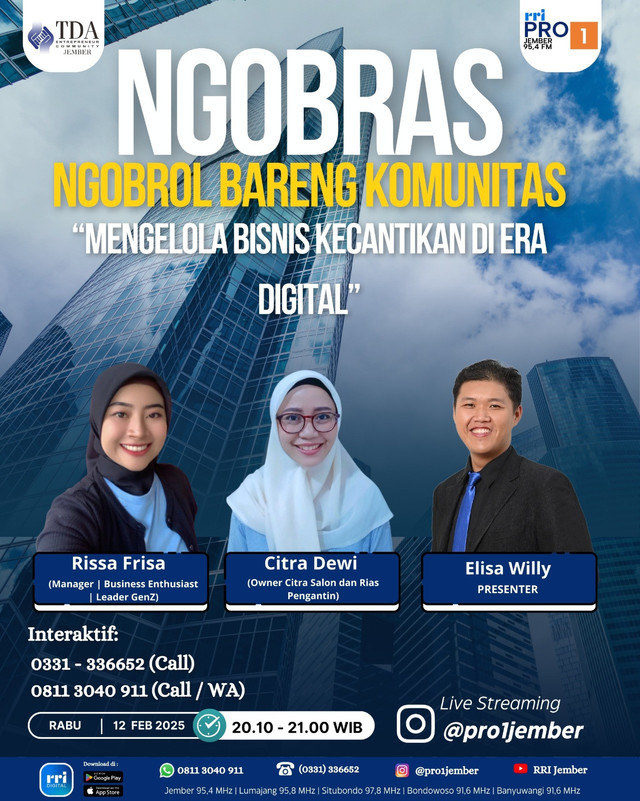 Kelola Bisnis Kecantikan di Era Digital, TDA Jember Selenggarakan Ngobras