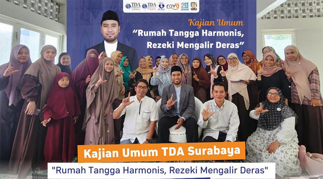 TDA Surabaya Selenggarakan Kajian 'Rumah Tangga Harmonis untuk Rezeki Mengalir Deras'