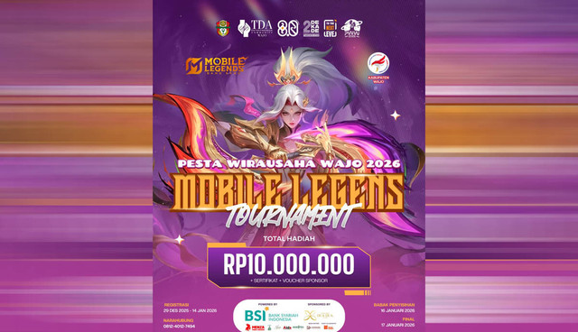 Mantapkan Talenta Digital, TDA Wajo Hadirkan Turnamen MLBB di PWW 2026