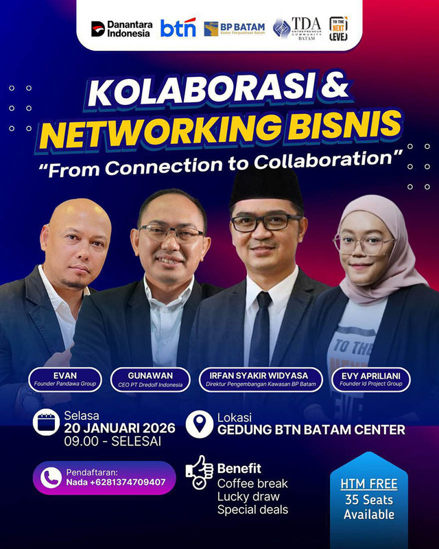 Gandeng BTN, TDA Batam Langsungkan Kolaborasi dan Networking Bisnis