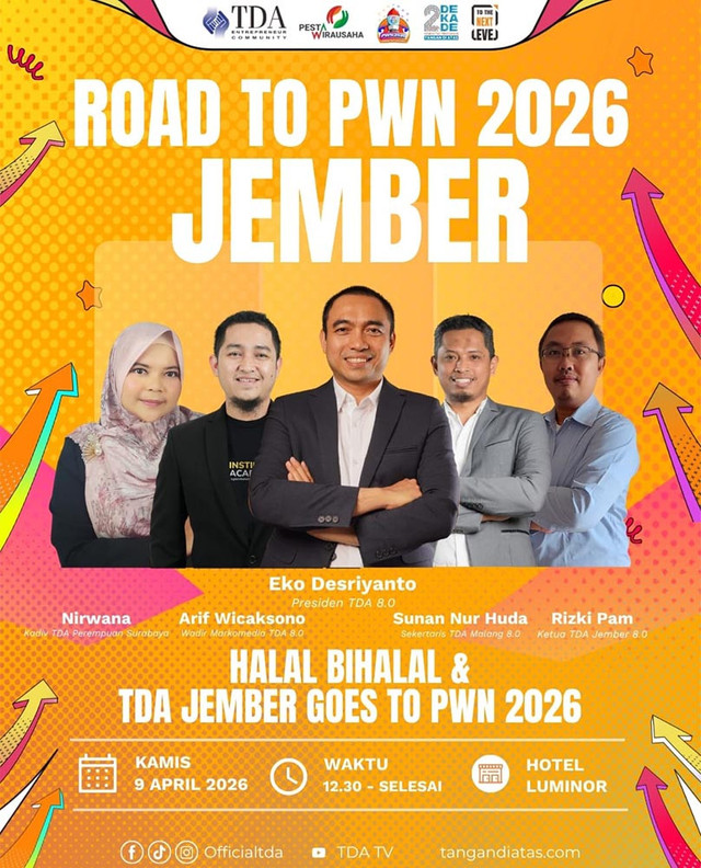 TDA Jember Selenggarakan Road PWN 2026 dan Halal Bihalal untuk UMKM Didorong Naik Level