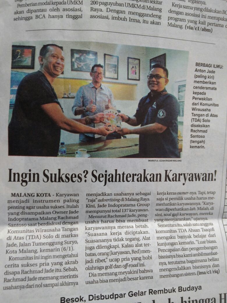 Fakta Ajaib BisnisTrip TDA Soloraya