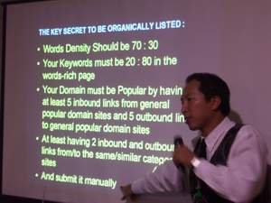 Foto Seminar Online Marketing, 18 Maret 2006