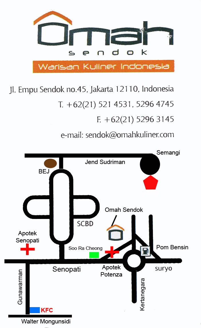 Peta Omah Sendok (Halal Bi Halal TDA)