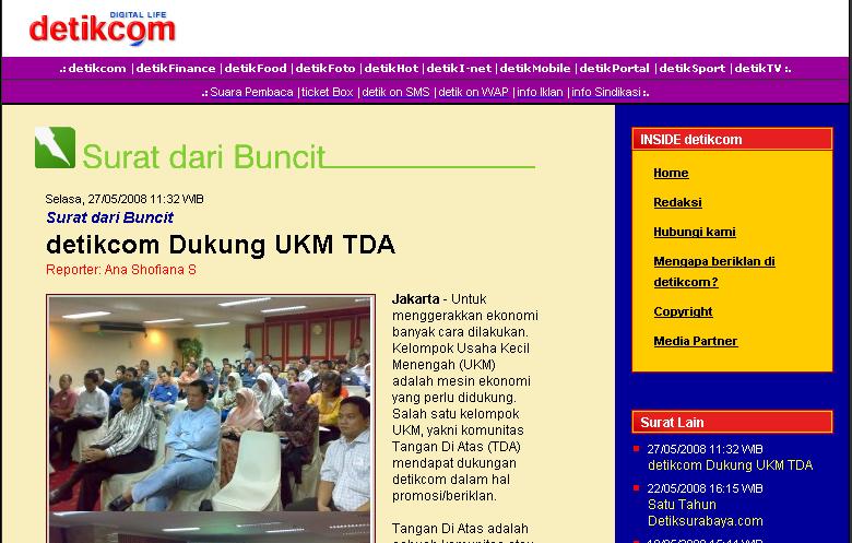 Detikcom Dukung TDA