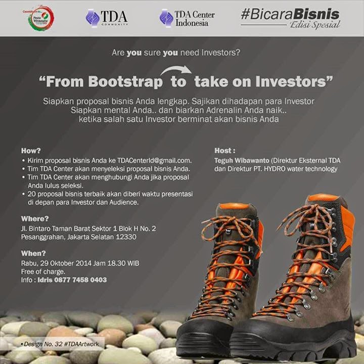 Untuk yang butuh investor